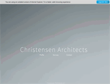 Tablet Screenshot of christensenarchitects.com